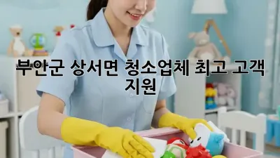 부안군 상서면 청소업체, ✨최고 고객 지원✨